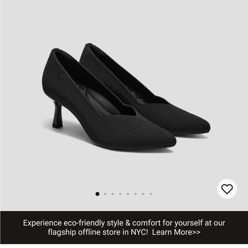 Vivaia Black 36.5 Heels with Pointed Toe
